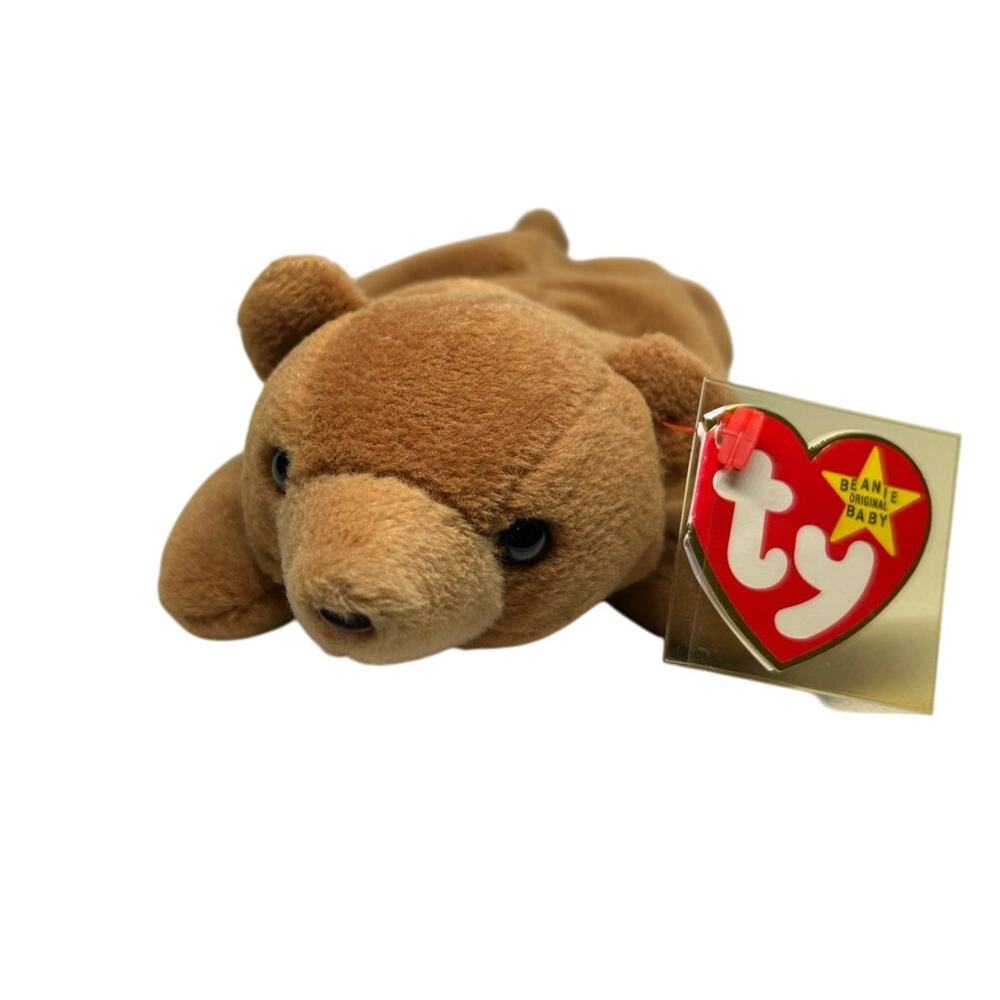 TY BEANIE BABIES CUBBIE the BEAR 1993 Plush Stuffed Animal & Card